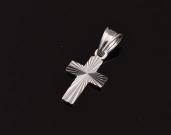 Sterling silver Pendant, silver cross, sterling silver cross, silver pendant, pendant cross, cross charm, catholic cross pendant