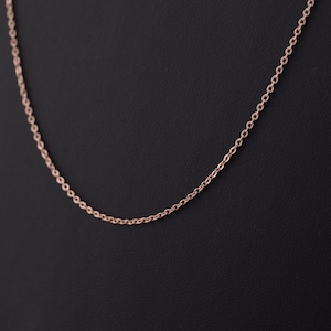 925 sterling silver chain, anchor cut chain, rose gold plated chain, necklace chain, rose gold chain, gold plated chain, rose gold chain