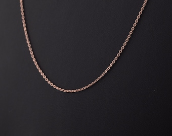 925 sterling silver chain, anchor cut chain, rose gold plated chain, necklace chain, rose gold chain, gold plated chain, rose gold chain