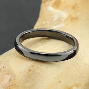 Black ceramic rings, Ceramic Ring, ceramic wedding ring, ceramic stacking ring, ceramic band