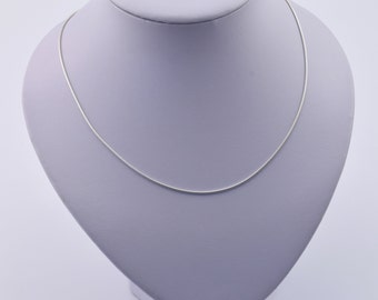 925 sterling silver chain, pendant chain, necklace chain, solid silver chain, simple chain, unisex chain, silver chain