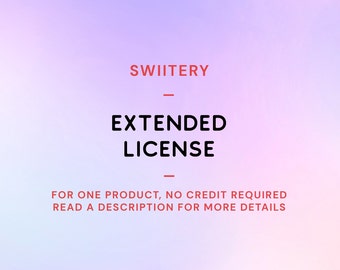 Extended license valid for 1 product listing - No credit required - Up to 50000 sales