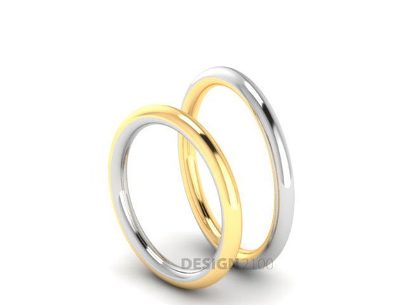 Wedding Ring Multicolour Silver and Gold Etsy Singapore