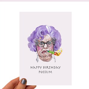 Biglietto di auguri di compleanno - Dame Edna Everage