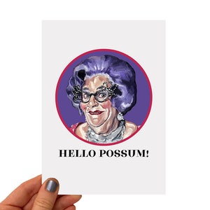 Carte de voeux - Dame Edna II