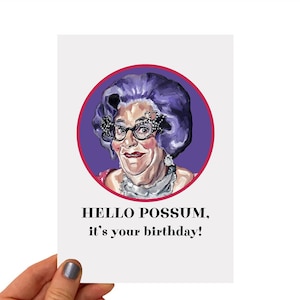 Carte d'anniversaire - Dame Edna II