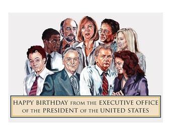 Birthday card - The West Wing