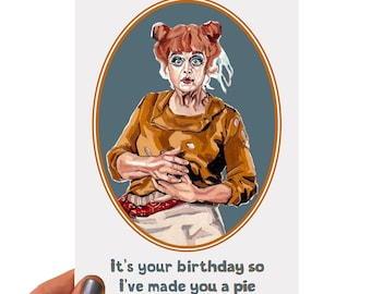 Birthday card - Sweeney Todd's Mrs Lovett