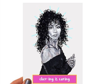 Greeting Card - Cher-ing is Caring