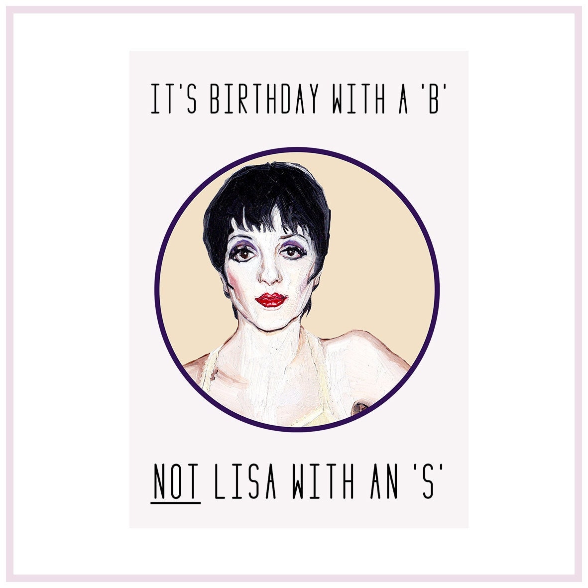 Birthday Card - Liza Minnelli - Etsy