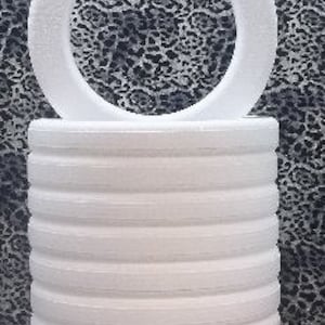 9 PC Styrofoam EPS Polystyrene WREATHS with Rounded Edges 14&quot; X 2&quot;