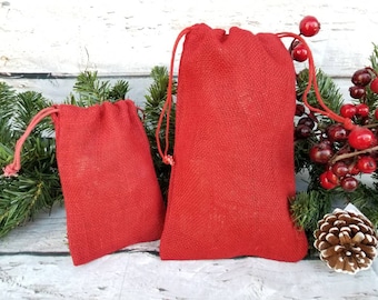 Burlap Gift Bags - Etsy