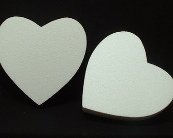 2 PC Set EPS Styrofoam HEARTS 10" or 12" x 2" Thick