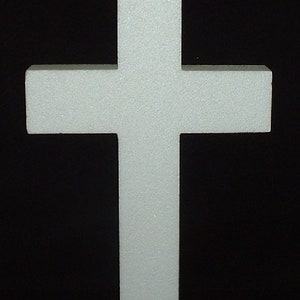 EPS Styrofoam CROSS 18"x12"x2" Sympathy, Floral, Craft, Cemetery, Decoration, Roadside, Form