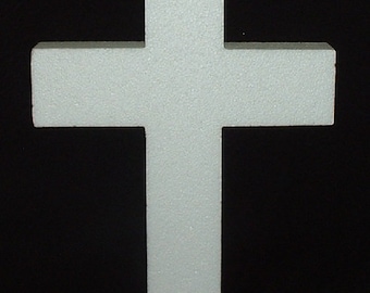 EPS Styrofoam CROSS 18"x12"x2" Sympathy, Floral, Craft, Cemetery, Decoration, Roadside, Form