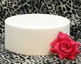 3" or 4" Thick Single Round Cake Dummy Layer Sizes 16" or 18" Fake Cake