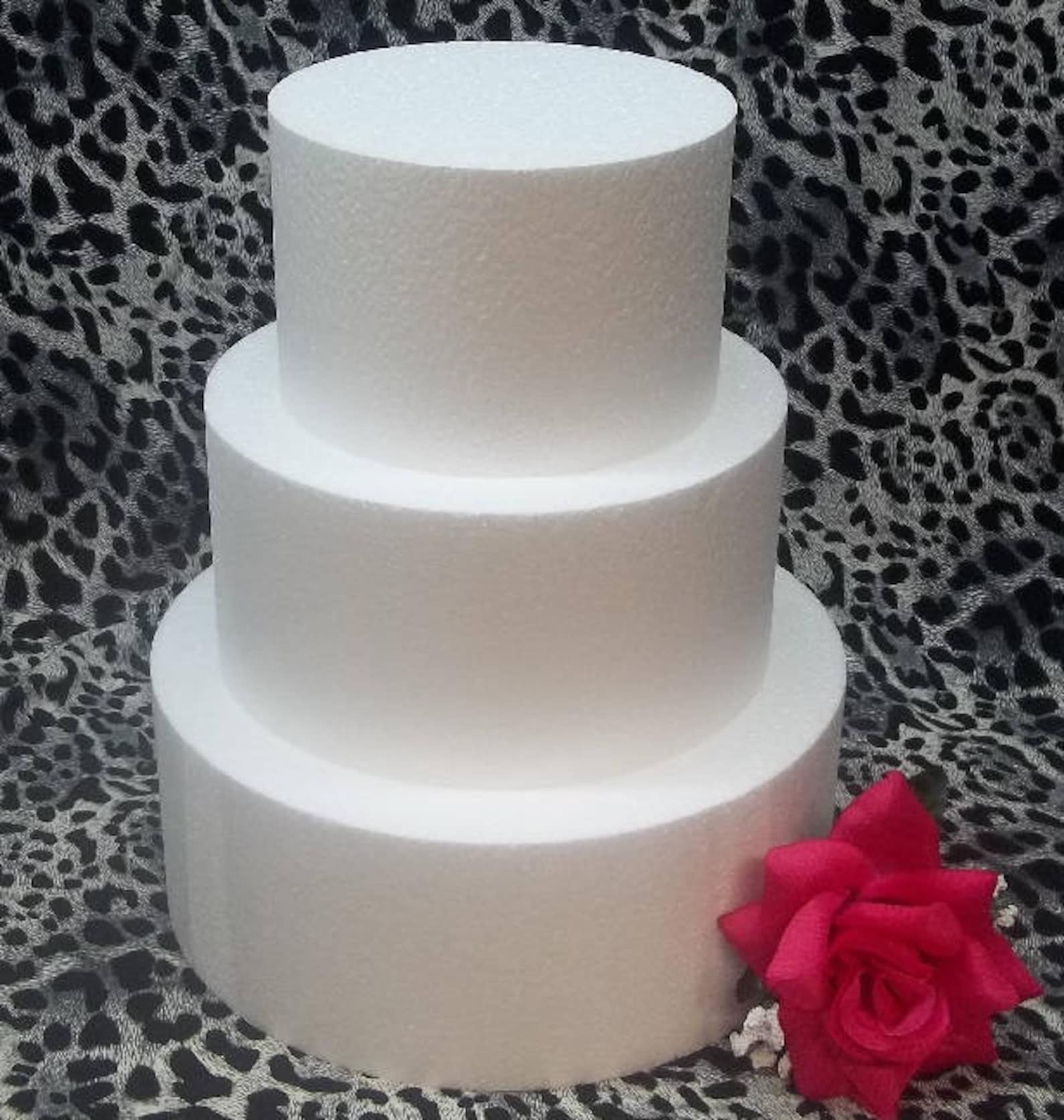 3 Pc Round Cake Dummy Set 4 Thick 6 8 Etsy