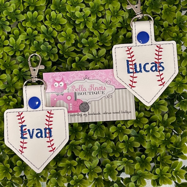 Baseball Bag Tag Etsy