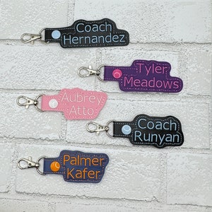 Personalized Name tag for Backpack, Personalized Luggage Tag with Embroidered Name, Two lines, Backpack Name Tag, Back to School