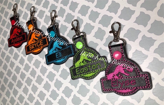 Dinosaur Backpack Tag Personalized, Personalized Dinosaur Luggage Tag, Personalized Bag Tag , Dinosaur Party Favor, Dino Backpack Name Tag