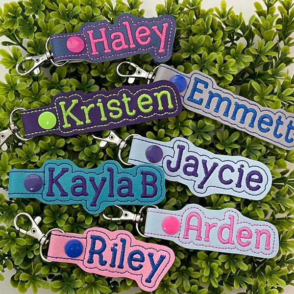 Backpack Name Tag, Personalized Luggage Tag, Personalized Name Tag, Backpack Label, Backpack Name Tag for Kids, Name Keychain, Veteran Owned