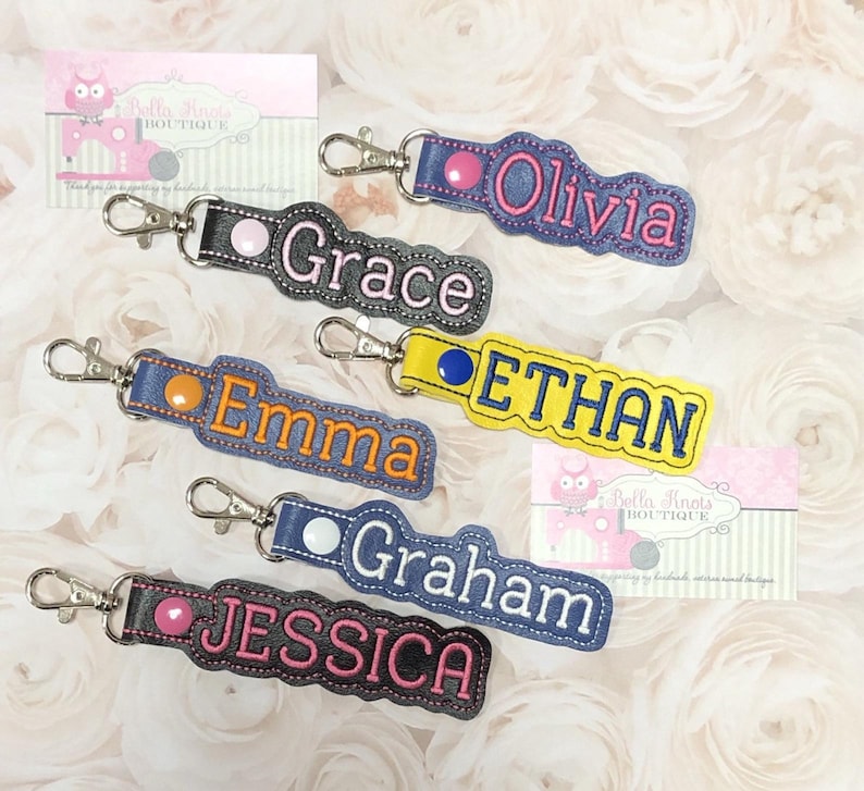Name Bag Tags Name Keychain Custom Personalized Luggage Tag Etsy