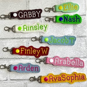 Backpack Name Tag, Personalized Luggage Tag, Personalized Name Tag, Backpack Label, Backpack Name Tag for Kids, Name Keychain