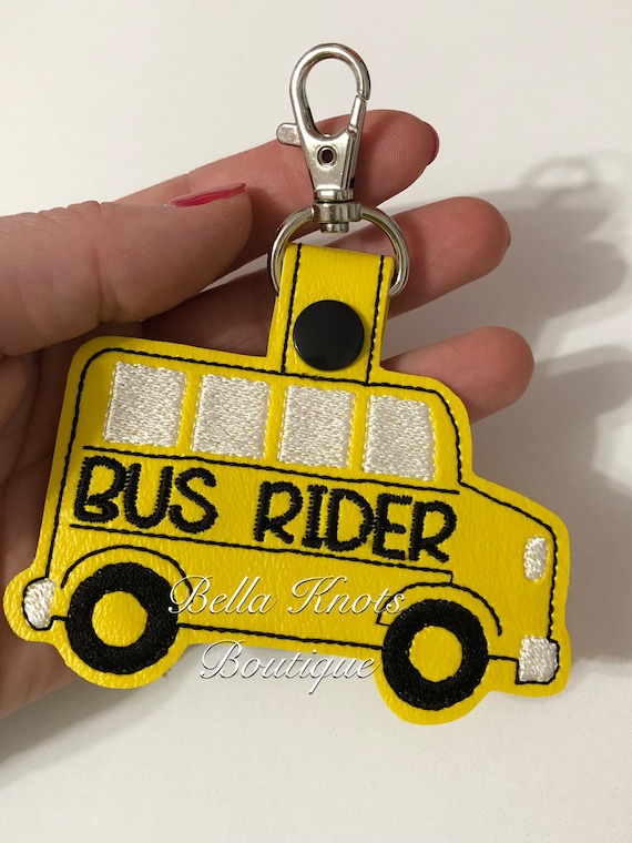 Bus Rider Backpack Tag Personalized Tag Backpack Bus Label Etsy