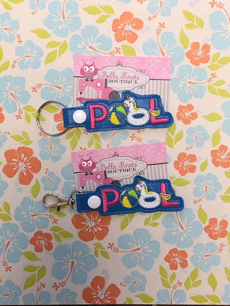 Pool Key Keychain Pool Keychain Pool Key Holder Pool Party Etsy