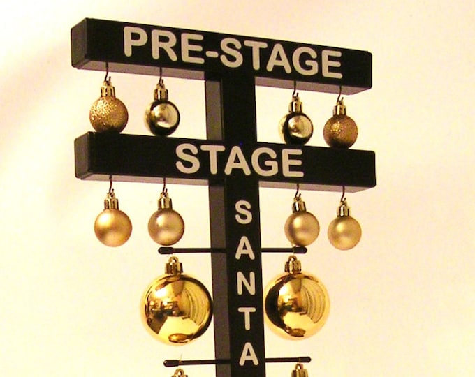 Drag Racing Startline Christmas Tree Santa Claus Raceway Etsy