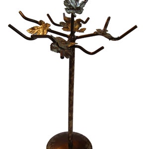 Hand made Bronze coloured Sturdy Jewellery Necklace Tree display stand