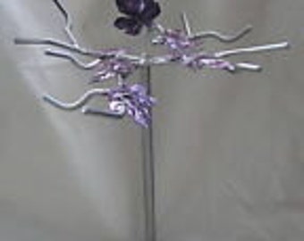 Hand made Silver coloured Sturdy Jewellery Necklace Tree display stand