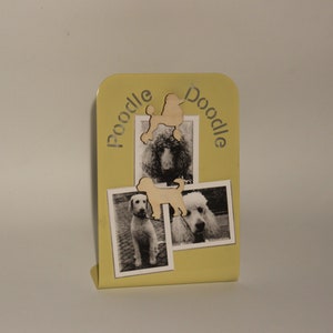 Free Standing Metal Poodle Doodle Memo Board Gift Package. Cockerpoo Labradoodle image 4