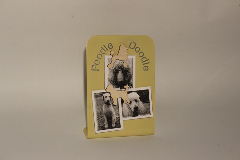 Free Standing Metal Poodle Doodle Memo Board Gift Package. Cockerpoo Labradoodle image 4