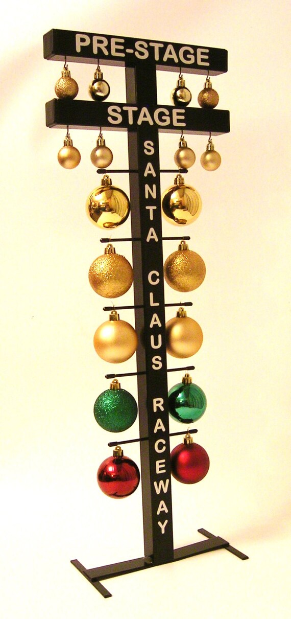 CUSTOMIZABLE Race Car Wooden Christmas Ornament