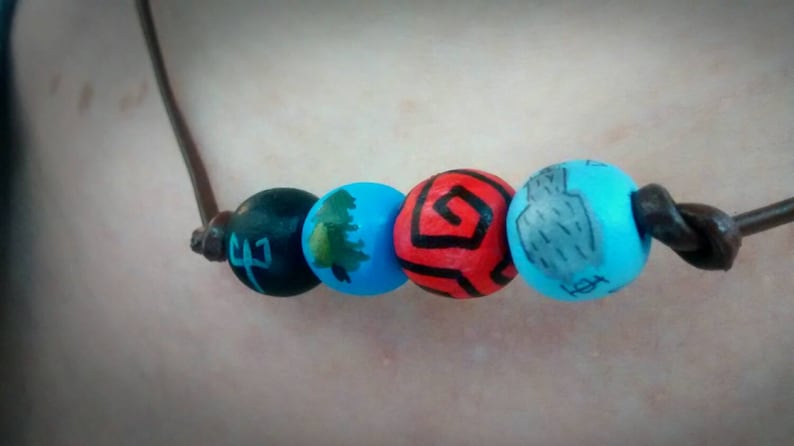 Percy's camp Half-blood necklaces, 4 beads, Percy Jackson and the Olympians image 4