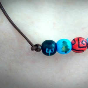 Percy's camp Half-blood necklaces, 4 beads, Percy Jackson and the Olympians image 2