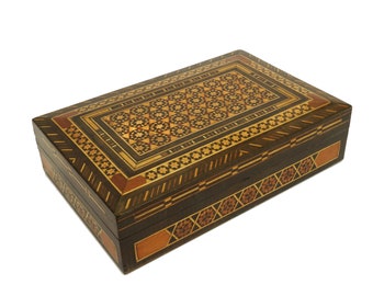 Jewelry box Memorabilia box HANDMADE KHATAM BOX Keepsake box