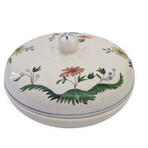 French  Candy Dish with Birds of Paradise