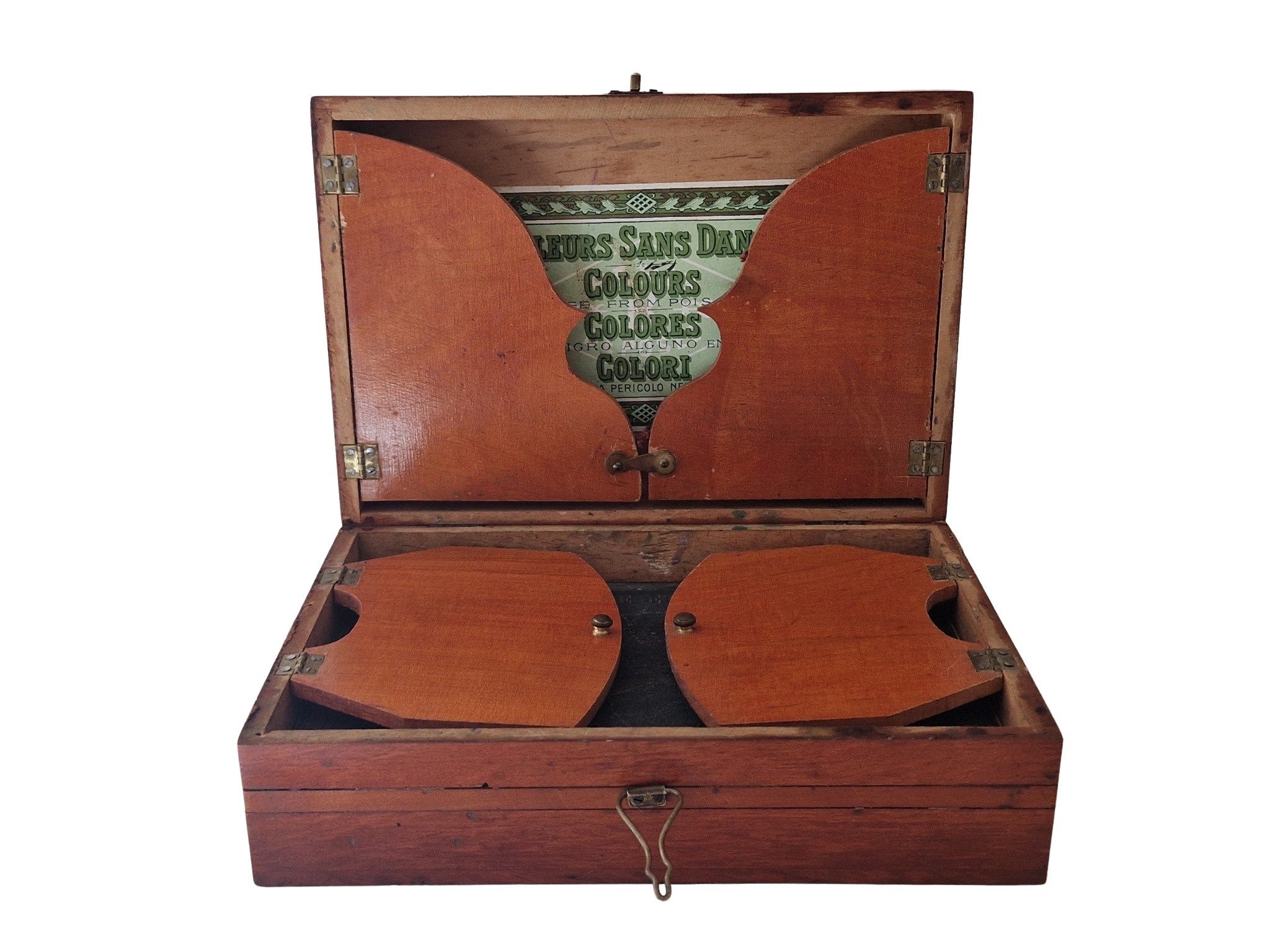 French Artist Paint Box Couleurs Sans Danger, Antique Watercolor