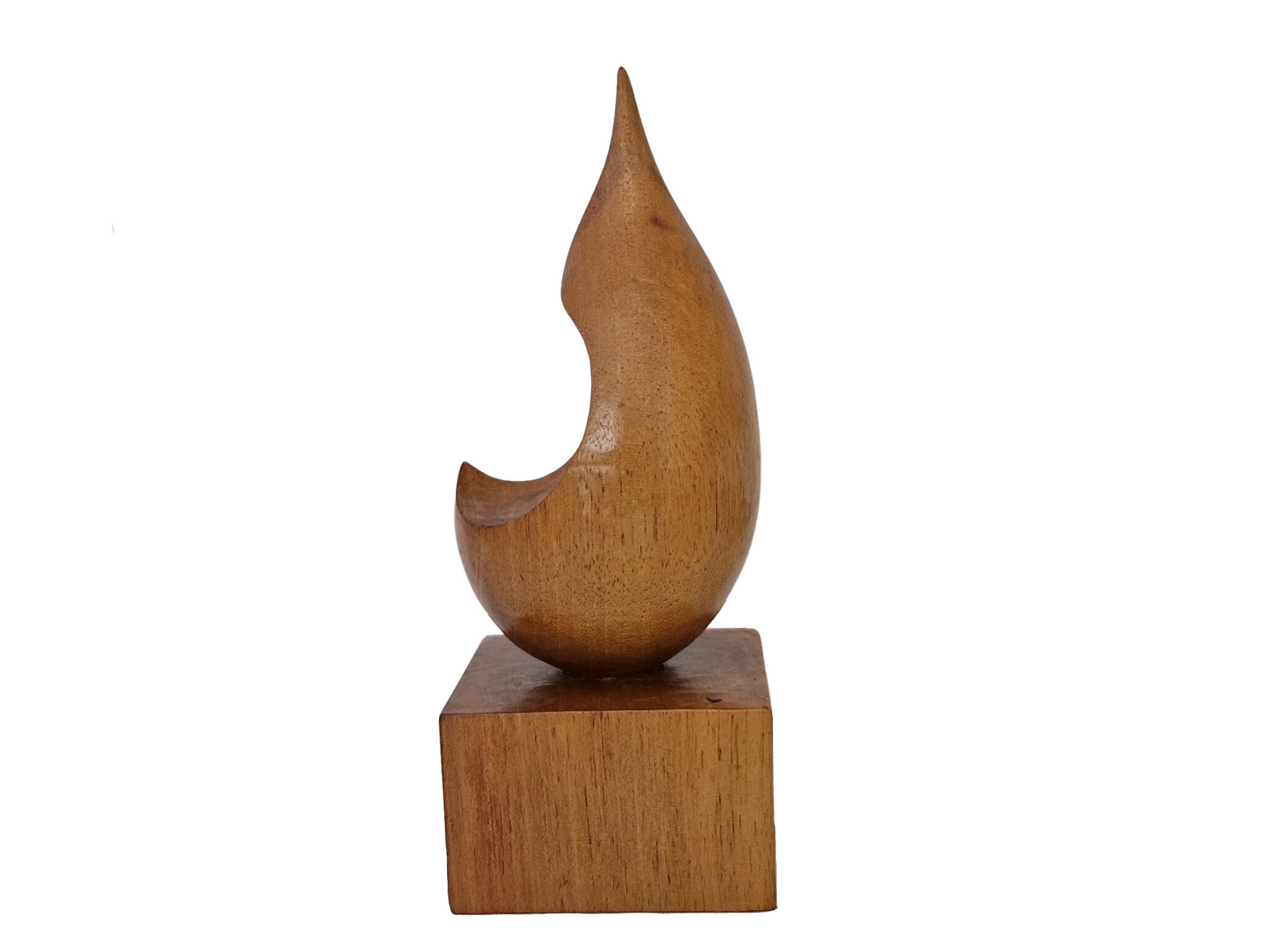 Contemporary Hand Carved Wooden Drop Sculpture by Philippe Gilbert