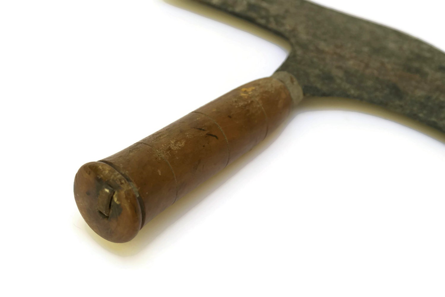 Antique Leather Cutting Knife. Round Head Knife. Half Moon Leather Cutter Tool.