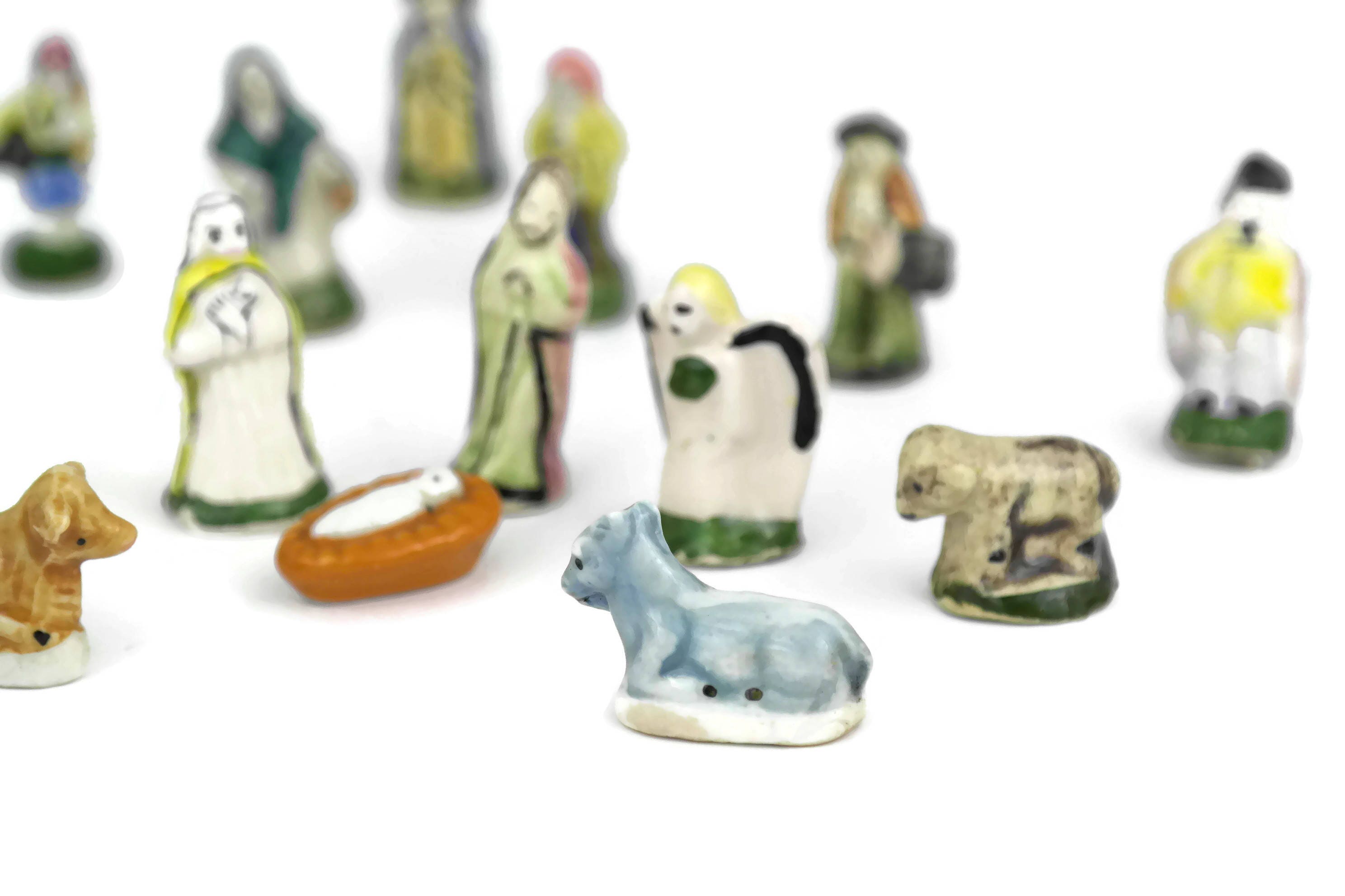 Miniature Nativity Figurines.