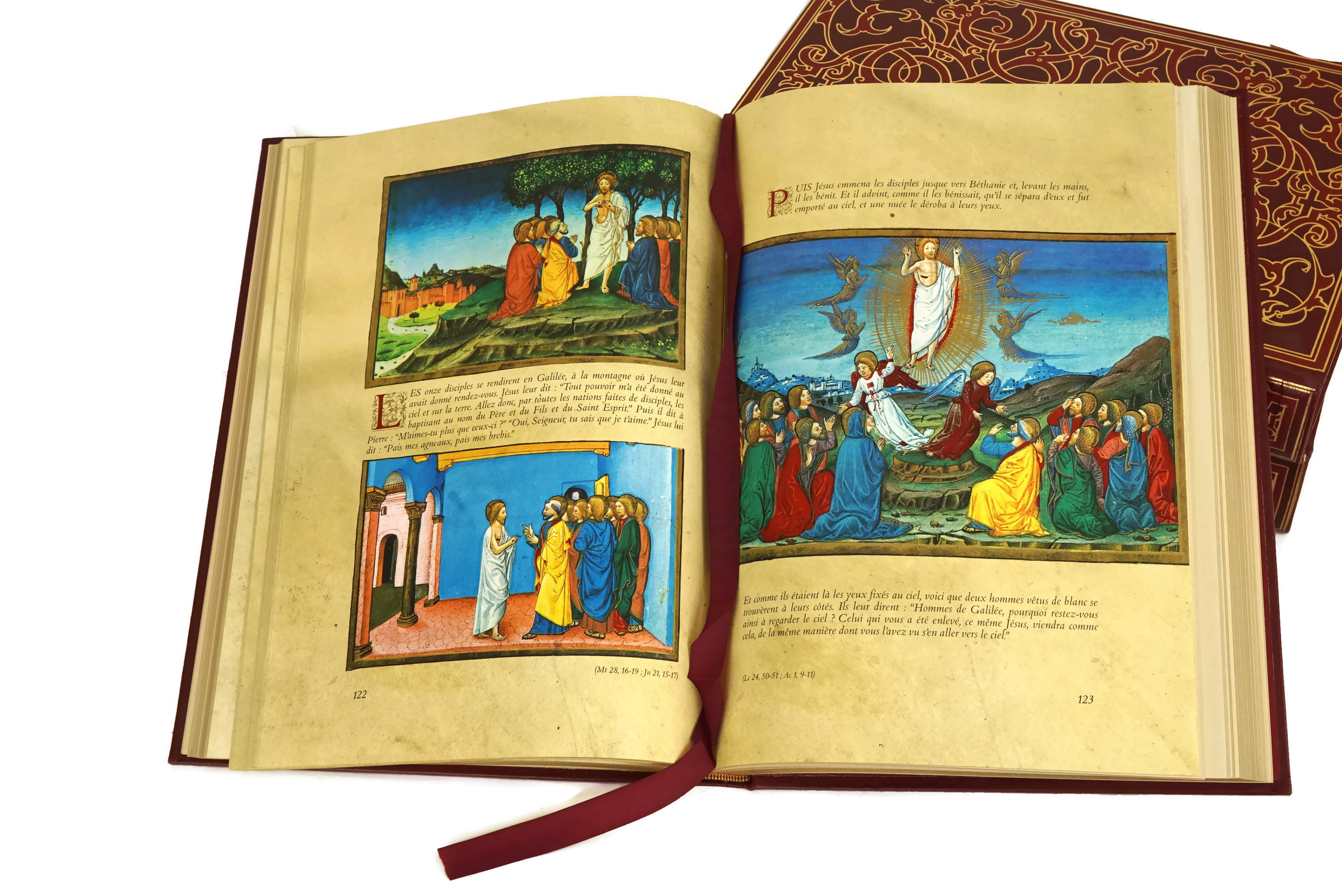 French Holy Bible Book Set Vintage Christian Prayer Books Religious Gifts And Library Decor La Sainte Bible Editions Lidis - 