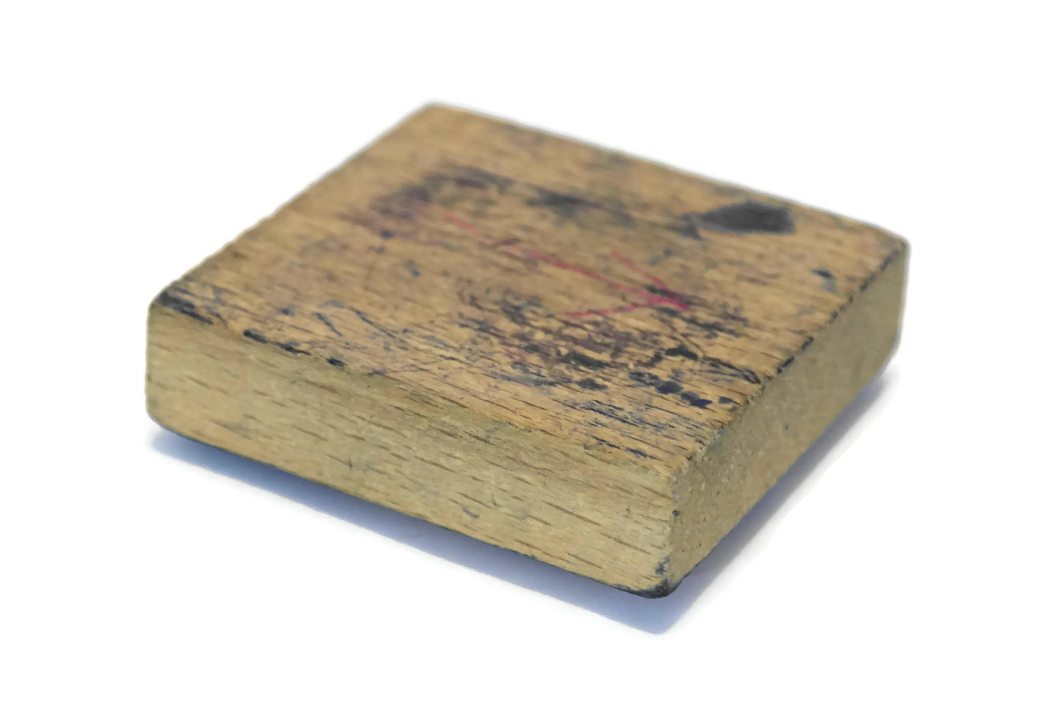 Daisy Rubber Stamp Wood Print Block.