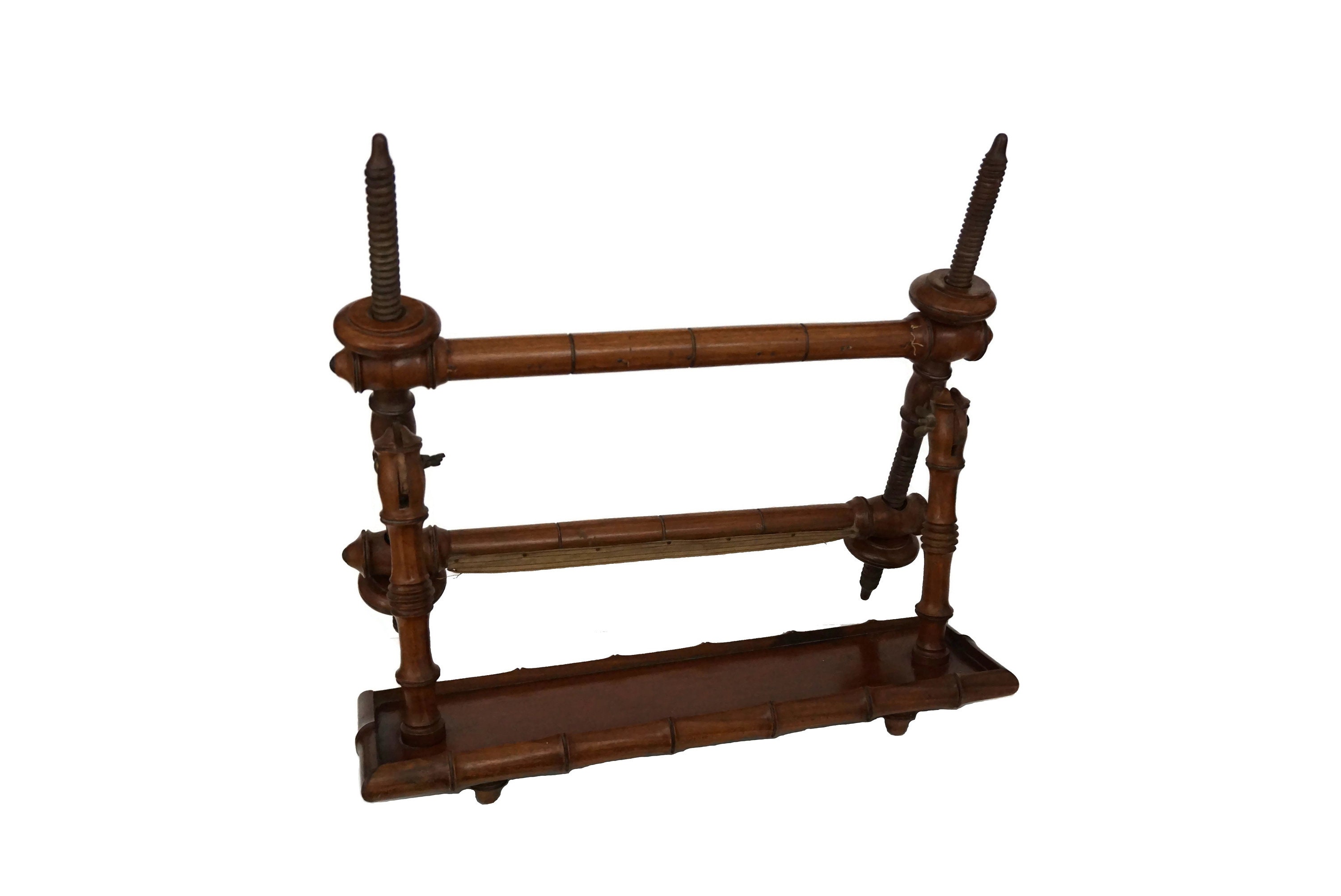 Antique Tapestry Frame Stand, Table Top French Embroidery Work and