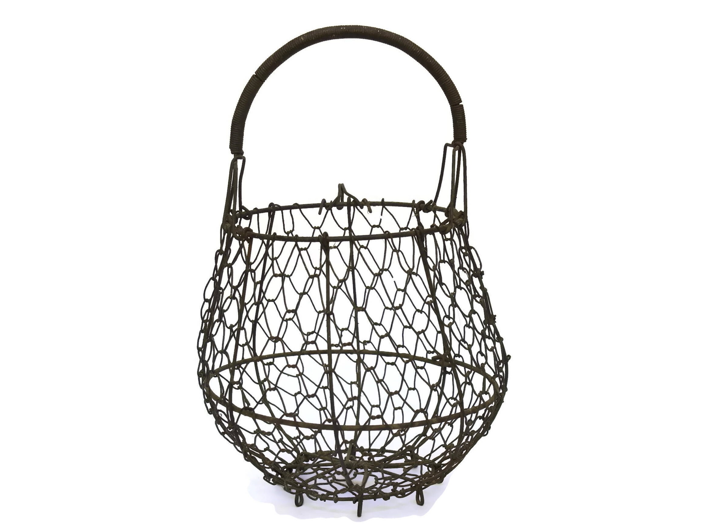 Rustic French Wire Egg Basket.