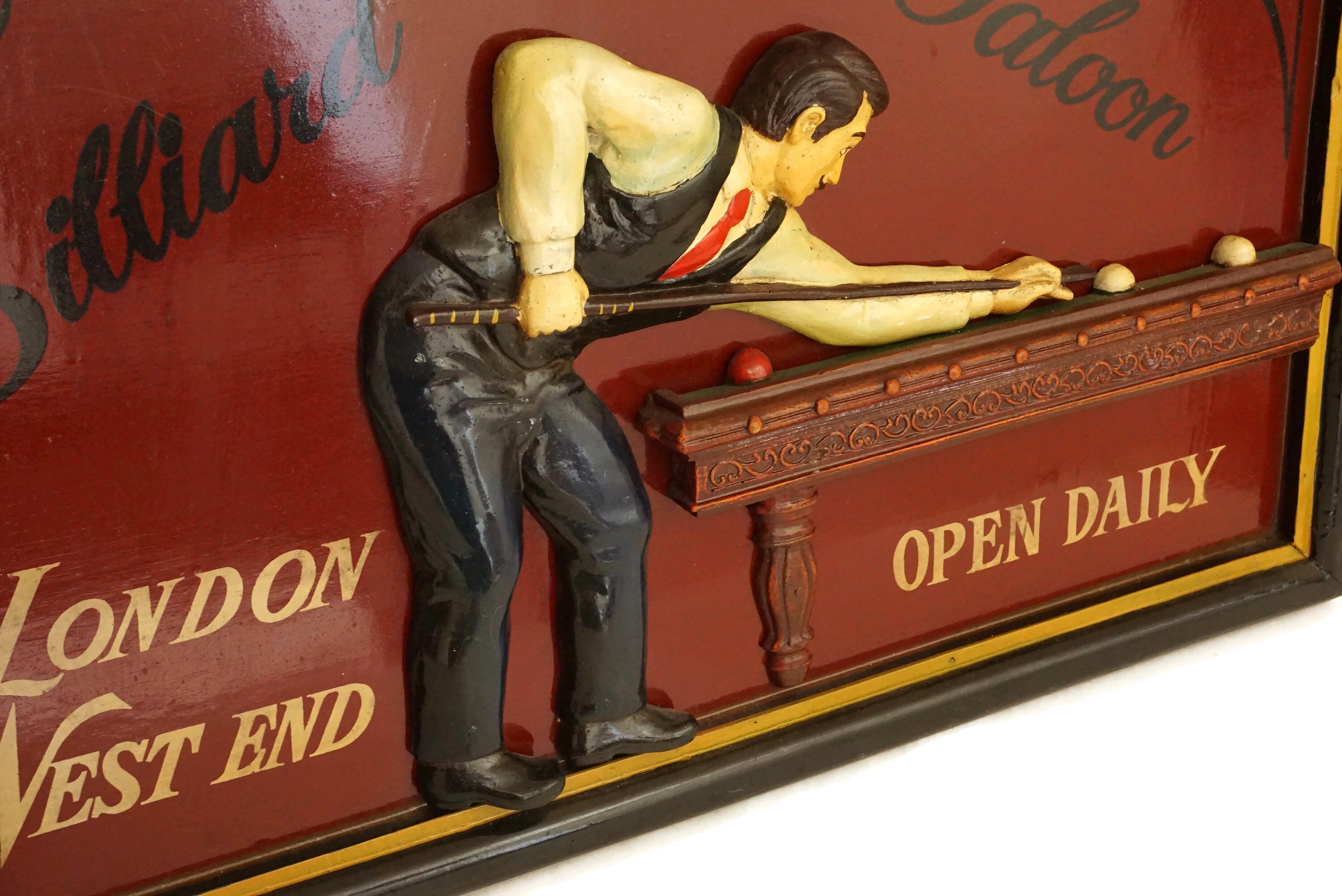 vintage billiard signs