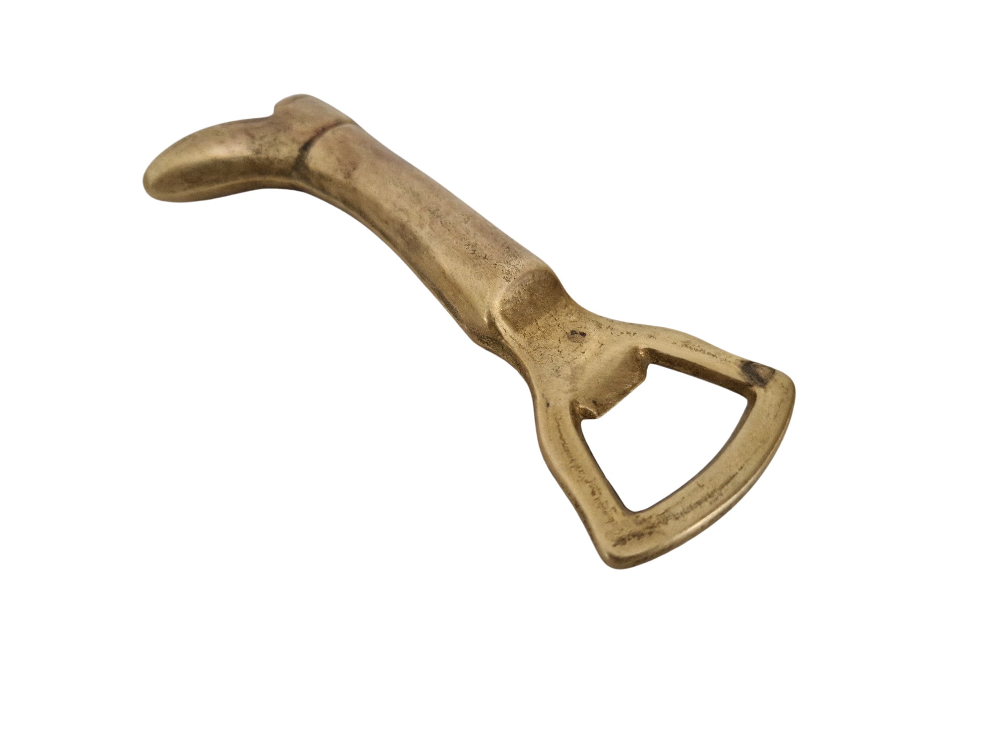 Brass Riding Boot Bottle Cap Opener, Vintage Equestrian Decor