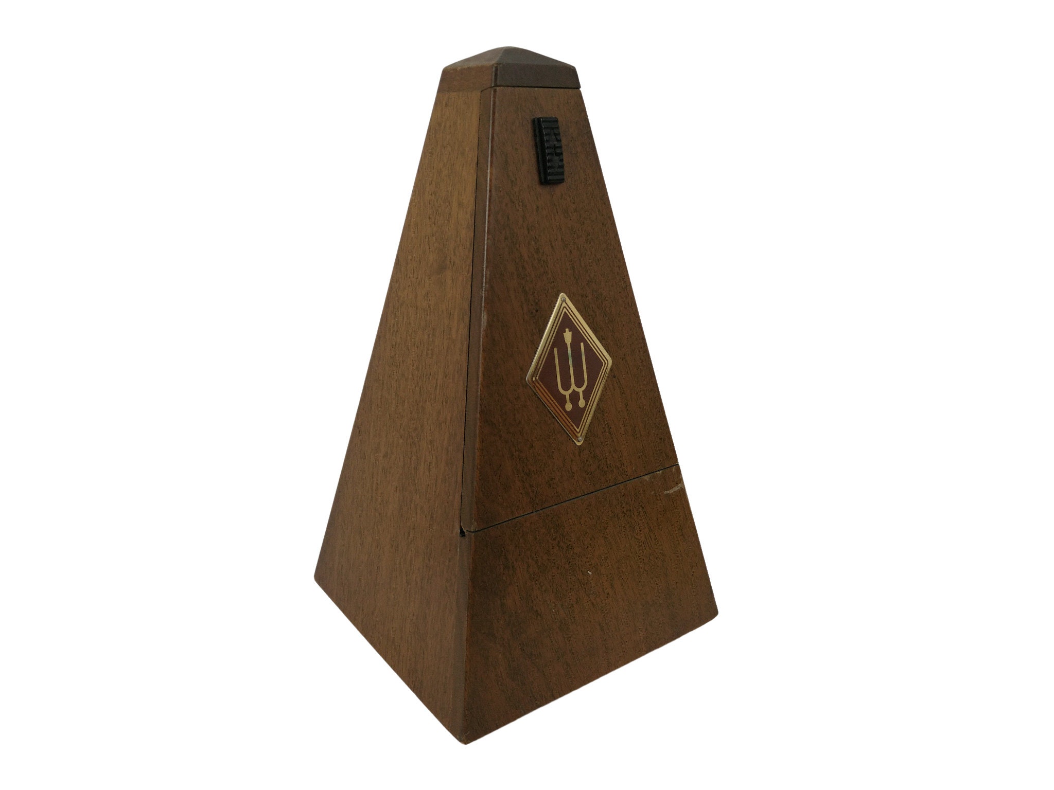 Vintage Wooden Wittner Metronome, Key Wound Walnut Wood Series 800